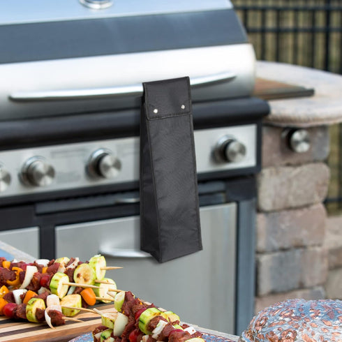 Grill Utensil Storage Bag BBQ Tool Storage Bags Barbecue Hardware Tool Grill Utensil Holder Pouch Oxford Cloth Grill Accessory Storage Bag Foldabl...