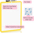 Mr. Pen- Dry Erase Board, 14” x 11” with a Black Dry Erase Marker, Yellow Frame, Small White Board, White Board for Kids, White Board for Students...
