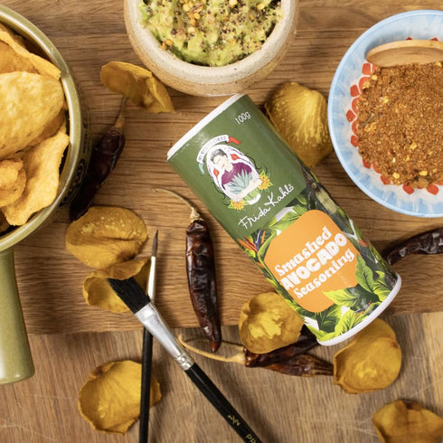 Frida Kahlo | Smokehouse Meets Mexican Spices & Seasoning - 300g Mexican Spices Gift Set - Avocado seasoning, smokey chipotle & Spice Salsa season...