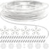 Jishi 33ft Silver Snake Chain 1.2mm Jewelry Making Chains for Necklace Bracelet DIY Jewelry Supplies Findings - Silver Plated Round Snake Cable Ch...
