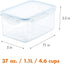 LOCK & LOCK Purely Better Tritan Container/Rectangle Food Storage Bin, 37 Ounce, Clear...
