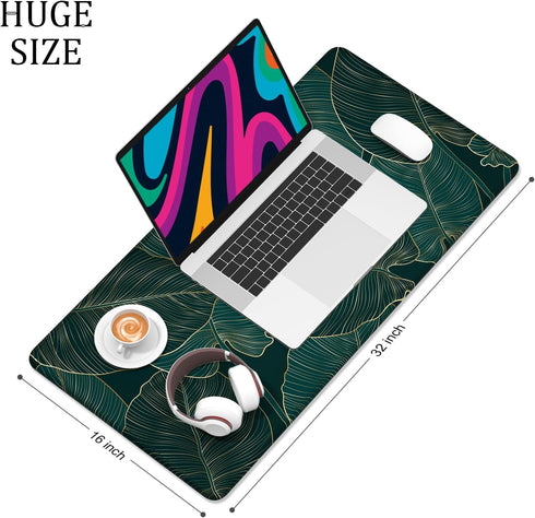 Desk Mat, Large Mouse Pad, 32" x 16" XXL Extended Gaming Mousepad, Desktop Decor Desk Pad, Cute Men Women Office Supplies and Accessories, XL Mous...