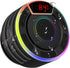 Bluetooth Speakers, IPX7 Waterproof Shower Speaker, Portable Speaker with LED Display, FM Radio, Suction Cup, Light Show, Built-in Mic, Best Gifts...