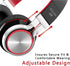 ELECDER i39 Headphones with Microphone Foldable Lightweight Adjustable On Ear Headsets with 3.5mm Jack for Cellphones Computer MP3/4 Kindle School...