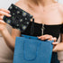 Cute Wallet Women Black Small Wallets Coin Purse Minimalist Flower Design Women's Travel Wallets Leather Credit Card Holder with ID Window Kawaii ...