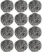 12Pcs Steel Wool Scrubber Pads for Cleaning Dishes, Pans, Pots, Ovens, Grills, Sinks - Stainless Steel Scrubbers for Kitchen, 12 Pack...