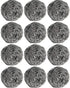 12Pcs Steel Wool Scrubber Pads for Cleaning Dishes, Pans, Pots, Ovens, Grills, Sinks - Stainless Steel Scrubbers for Kitchen, 12 Pack...
