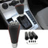 HiSport Gear Shifter Knobs 5 Speed Manual Stick Shift Handle Leather Car Shift Knob with 3 Adapters of Manual Gear Shift Knob for Manual Car Manua...