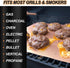 UBeesize 7 Pack Copper Grill Mats for Outdoor Grill, Heavy Duty BBQ Grilling Matt & Oven Liners, Resuable, Easy to Clean, Works on Gas Charcoal El...
