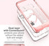 VENA iPhone 12 Mini Glitter Case, vLove (Heart Shape, CornerGuard Protection) Dual Layer Slim Hybrid Clear Bumper Cover Designed for Apple iPhone ...