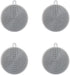 4PCS Silicone Dish Scrubber, Multipurpose Round Silicone Sponges Reusable Dish Brush Dish Brush for Kitchen Dish Dishes Fruits Vegetables(Gray)...