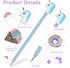 Eco-friendly Wood & Plastic Free Recycled Rainbow With Cute Pencil Cap, Paper Pencils #2 HB Pencils Number 2 Pencils with Pencil Sharpener, Macaro...