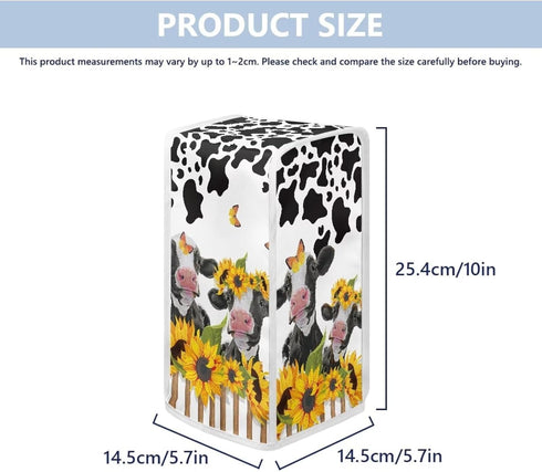 Cow Sunflower Print Can Openers Dust Cover Washable Electric Can Opener Covers Small Appliance Cover for Kitchen Home Decor Accessories...