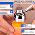Egg Cracker Tool for Raw Eggs - Stainless Steel Egg Shell Opener Tool with Ergonomic Design, Adjustable Effort, Durable Build - Easy-to-Use, Suite...