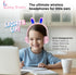 HyperGear Bunny Ears Bluetooth Wireless Headphones - Kids Portable/Foldable LED Light Up Over Ear Headset w/Built-in Mic & Controls for iPhone, iP...