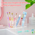 Clear Makeup Brush Organizer, Acrylic Cosmetic Brushes Storage with 3 Slots,Perfect Pen Holder for Desk...