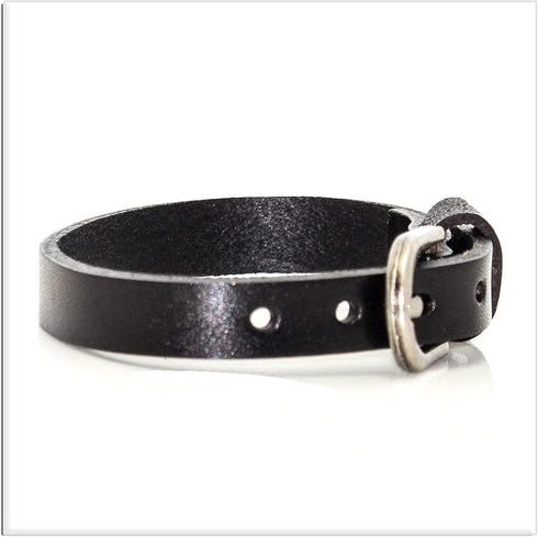 Xusamss Fashion Simple Alloy Buckle Bangle Leather Wristhand Bracelet,6"-8" Wrist...