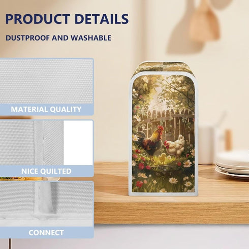 Farm Rooster Can Opener Cover Oil-proof Jar Opener Cover Bottle Opener Dust Cover Keep Your Kitchen Clean Fits Most Electric Automatic Can Openers...