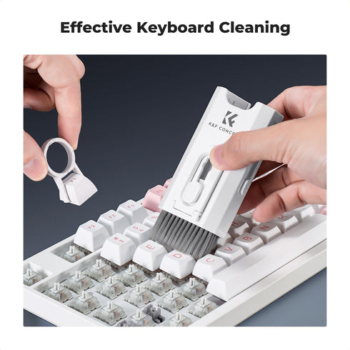 K&F Concept 8-in-1 Airpods Electronic Cleaning Kit Keyboard Laptop Cleaner, Multifunctional Cleaning Tool for iPhone AirPods MacBook iPad iwatch,C...