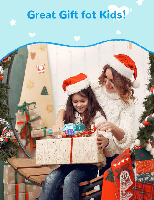 Amazmic Kids Karaoke Microphone Machine Toys for Girls Bluetooth Microphone with LED Light, Birthday Gift for Girls Boys 3 4 5 6 7 8 9 10 11 12 Ye...