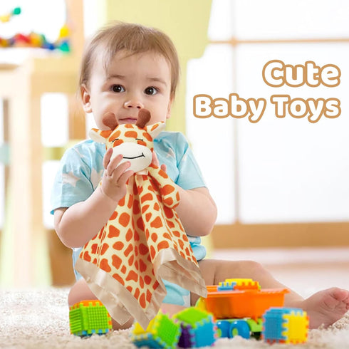 Pro Goleem Giraffe Loveys for Babies Soft Security Blanket Snuggle Toy Stuffed Animal Blanket Unisex Baby Lovie Baby Gifts for Infant and Toddler ...