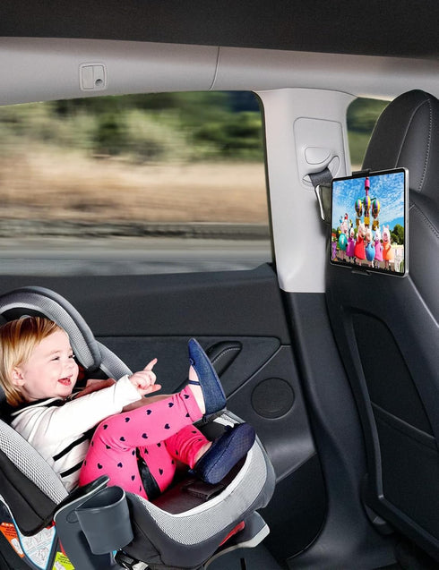 BASENOR 2024 Newest Tesla Model Y Model 3 Model S Model X LR/Plaid Tablet Holder Headrest Tablet Mount Headrest Stand Cradle Accessories...