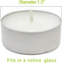 CandleNScent Unscented Tealight Candles, 30 Pack, White, Made in USA...