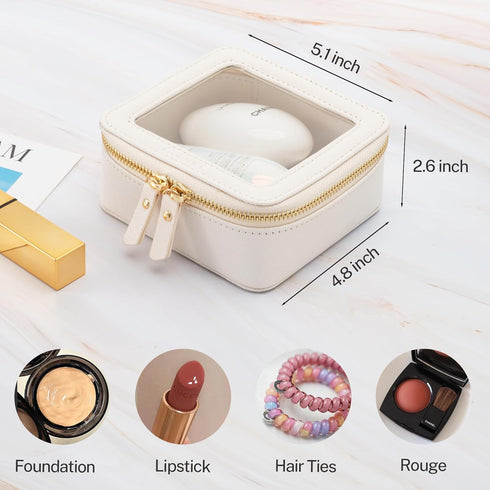 Aveniee Clear Makeup Bag Small, Mini Travel Toiletry Bag Cosmetic Bags Organizer, TSA Approved Clear Makeup Case Pouch with Zipper, Car Essentials...