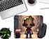 Mouse pad, Anime Game Cute Mouse Pads, Beige Square Waterproof Anti-Slip Rubber Base mousepads for Gaming Office Laptop PC Men Women, 9.5x7.9x0.1 ...