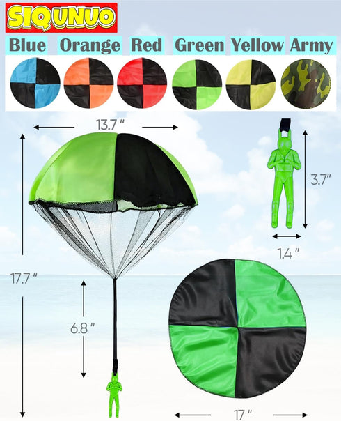 Parachute Toys for Kids, 6 Pack Top Outdoor toys, Parachute Men for Kids, Small Toys for Kids Ages 4-8 9 10 11 12 Year Old, Halloween trick or tre...