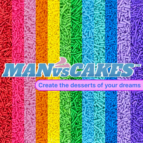 Galaxy Sprinkles | 8 Ounces | Star Sprinkles | Jimmies | Manvscakes...