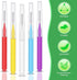 Zopeal 250 Pcs Interdental Brush for Braces Disposable Braces Flossers Dental Picks Floss Toothpick Dental Teeth Flossing Head Oral Hygiene Flosse...