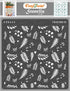 CrafTreat Fall Leaves Stencils for Painting on Wood, Wall, Tile, Canvas, Paper, Fabric and Floor - Falling Leaves Pattern Stencil - 6x6 Inches - R...