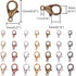YAKA100pcs Alloy Lobster Clasps Clip DIY Necklace Jewelry Finding Making Accessories Fastener Hook (Antique Bronze, 12x7mm/0.47x0.27inch)...