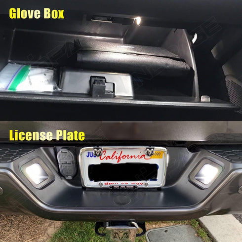 12-Pieces Ram Interior LED Light Kit for Dodge Ram 2009 2010 2011 2012 2013 2014 2015 2016 2017 2018 White 6000K Interior LED Lighting Package + L...