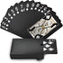 Joyoldelf Playing Cards, Black Playing Cards & Waterproof Playing Cards & Plastic Playing Cards with Box, Cool & Flexible Poker Cards/Deck of Card...