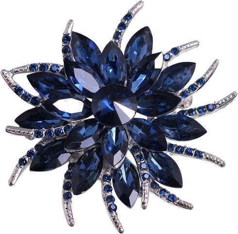 Flower Brooches for Women Brides Created Crystal Brooch | Flower Pins for Clothes | Bouquet Brooches Flower Pin | Brooches for Women Dress | Jewel...