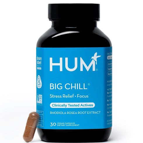HUM Big Chill - Calming Supplement with Rhodiola Rosea for Stress & Mood Support - Balances Adrenal Health for Improved Stress Response (30-Count)...