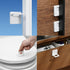 2 Pack Sliding Door Lock Handle Foldable Sticky Safety Non Punching Grip Sticker for Slide Window Closet Cabinet Glass Doors Home Kitchen Washing ...