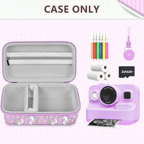 Leayjeen Kids Camera Case Compatible with Dylanto/GKTZ/HiMont/CAMCLID/ESOXOFFORE Kids Instant Print Camera, Kids Instant Camera for 1080P Printed ...