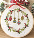 Embroidery Kit Christmas Ornaments Leaf Wreath Awesocrafts Full Range of Embroidery Starter Kits for Beginners Adults Kids DIY Handmade Easy Patte...