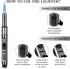 Butane Torch Lighter Long Butane Lighter Refillable Kitchen Torch Lighter with Visible Fuel Window Adjustable Jet Flame Pen Lighter Butane Lighter...