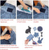 20pcs Denim Patches DIY Iron On Mending Patches with One Mini Sewing Kit for Jean Clothing and Jean Pants Apparel Sewing Fabric...