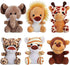 6 Pieces Jungle Stuffed Animal Forest Plush Lion Elephant Tiger Giraffe Plush Toy for Party Animal Themed (6zhidongwu)...