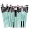KOLIGHT® 20 Pcs Pro Makeup Set Powder Foundation Eyeshadow Eyeliner Lip Cosmetic Brushes (Black+Green)...