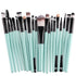 KOLIGHT® 20 Pcs Pro Makeup Set Powder Foundation Eyeshadow Eyeliner Lip Cosmetic Brushes (Black+Green)...
