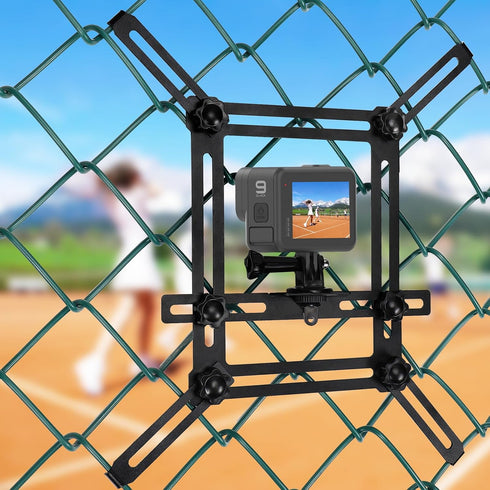 Fence Mount for iPhone, GoPro, Mevo Start, Phones, Digital Action Camera to a Chain Link Fence for Softball, Recording Baseball, Tennis, Baseball ...