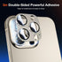 2 Pack Camera Lens Protector for iPhone 15 Pro Max/iPhone 15 Pro, Titanium Alloy Glass Camera Cover Screen, Anti-drop, Case Friendly ? (Golden, 15...