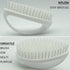 Scrub Brush for Cleaning Scrubbing Heavy Duty Stiff Nylon Bristles Cleaning Brush Multi-Purpose, White & Small Size...