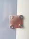 Magnetic Backing Copper Welding Spoon Magnetic Copper Butt-Weld Backer Set Flat Copper Panels Hands-Replaceable Magnet Design, can be reused (2"x2...